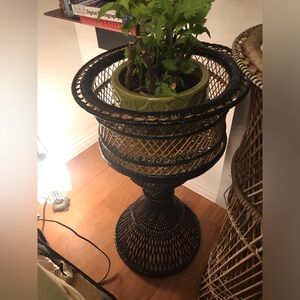 Wicker Handmade Plant Stand 1982